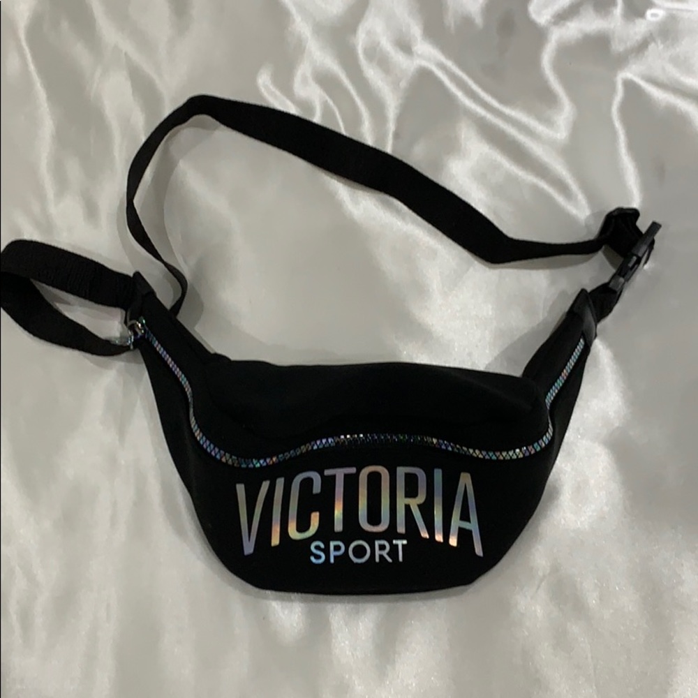 Victoria’s Secret fannypack-iridescent lettering